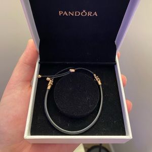Brand new leather pandora bracelet